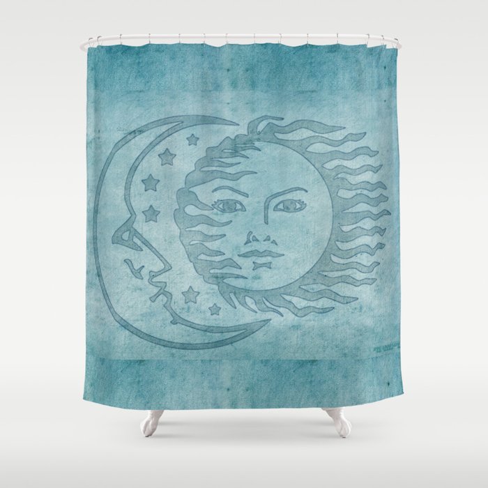 Sun Moon And Stars Batik Shower Curtain By Sunnybunny Society6
