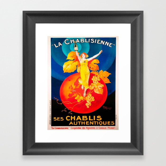 Vintage poster - La Chablisienne Framed Art Print