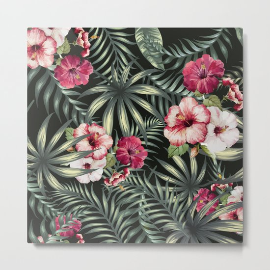 Tropical leave pattern 11.1 Metal Print