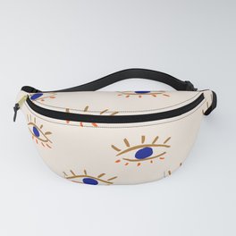 Evil eyes Fanny Pack | Contemporary, Evil Eyes, Graphic Design, Psychedelic, Cute, Drawing, Spring, Pattern, Evil Eye, Boho 
