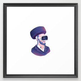 Towards the Prophecy: Hasid in VR Framed Art Print