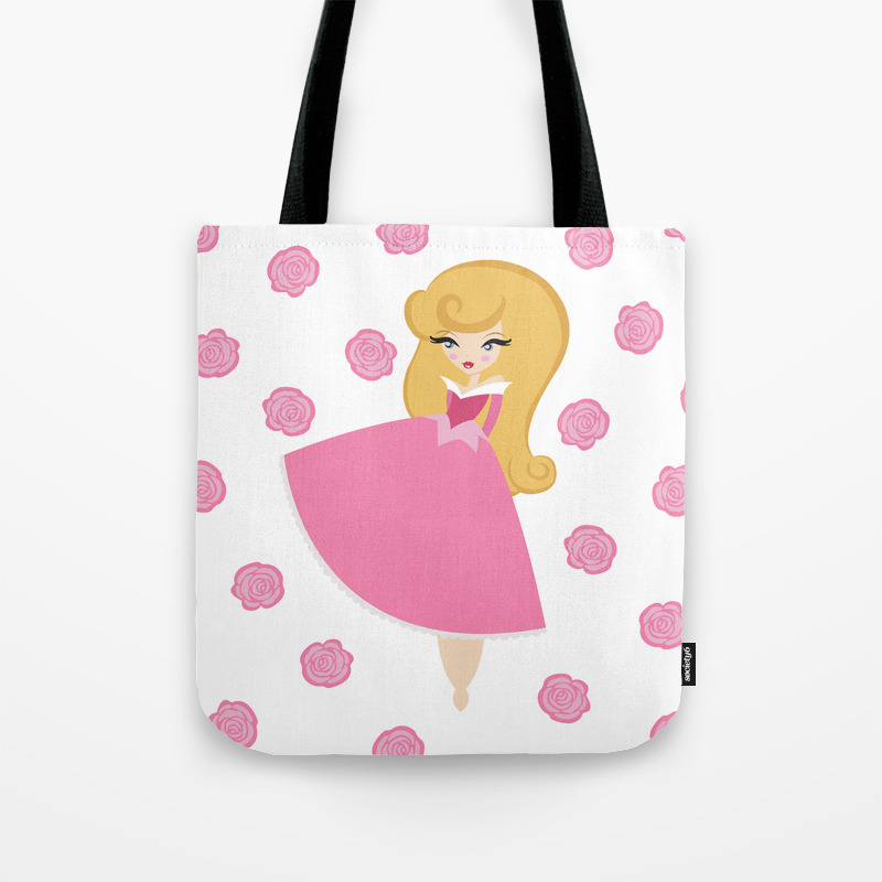 sleeping beauty tote bag