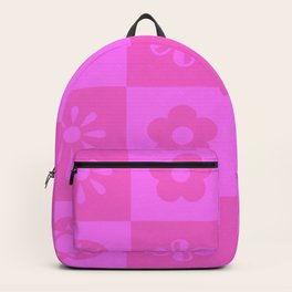 Pink Patchwork Backpack