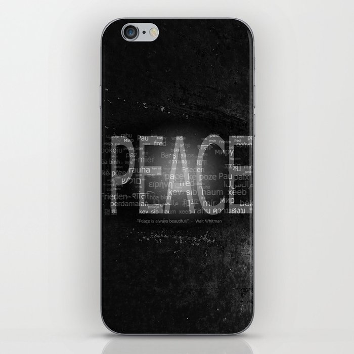 Peace Is Always Beautiful Iphone Skin By Shipwreckmoon Society6