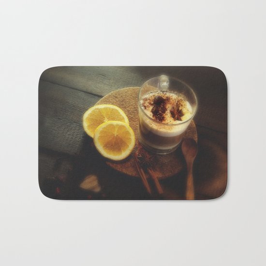 Fresh spices and fragrant arabica Bath Mat