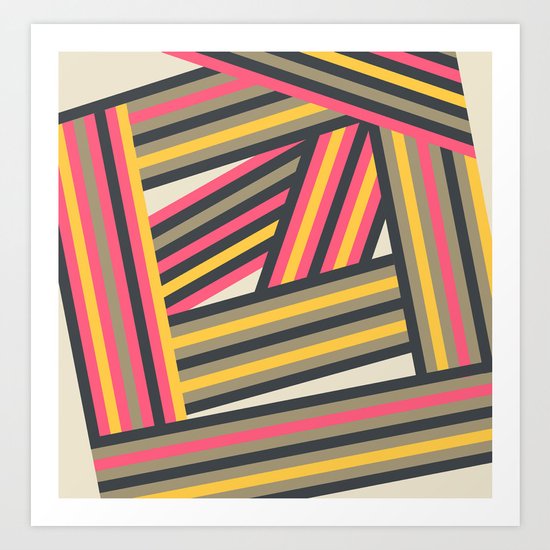 Colorful Stripes Art Print