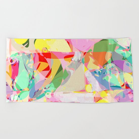 color splash Beach Towel