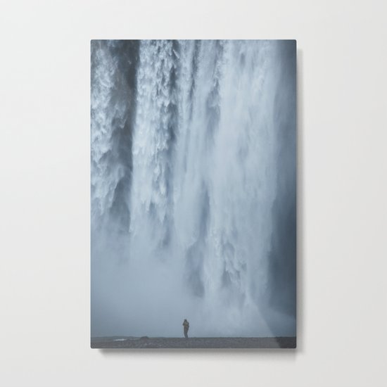 scale at skogafoss Metal Print