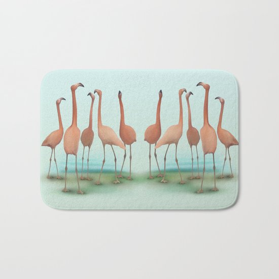 Flamingo Mingle Bath Mat