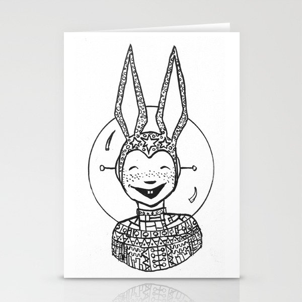 space bun Stationery Cards