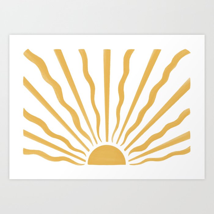 Sun Burst Art Print