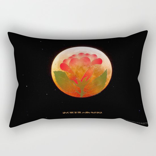 I Love You to the Moon and Back Rectangular Pillow