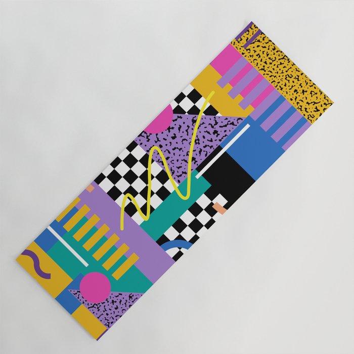 Memphis pattern 101 - 80s / 90s Retro Yoga Mat