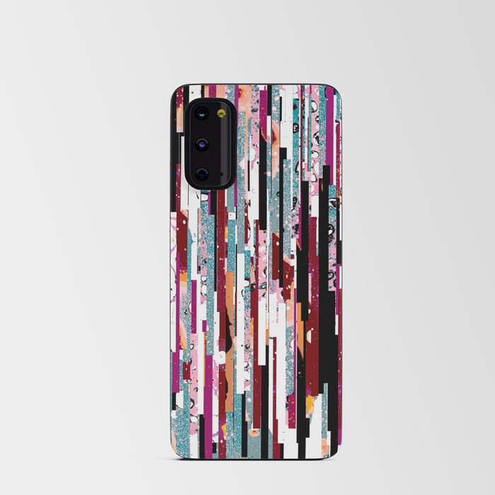 Utopian Incident | Abstract 01 digital illustration collage | Bohemian eclectic shapes Android Card Case