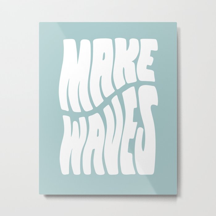 Make Waves Metal Print