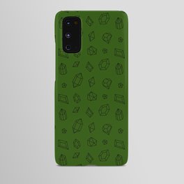 Green and Black Gems Pattern Android Case