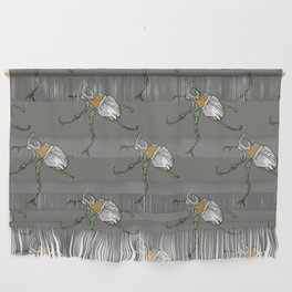 One Horned Wonder Gray Wall Hanging