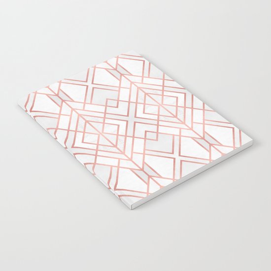 Geo Rose Gold Notebook