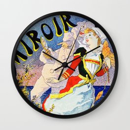 Jules Cheret Folies-Bergere Le Miroir 1896 Wall Clock