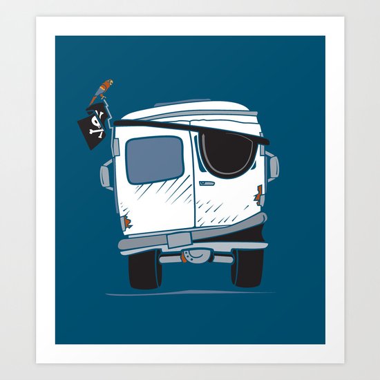 The Booty Wagon Art Print