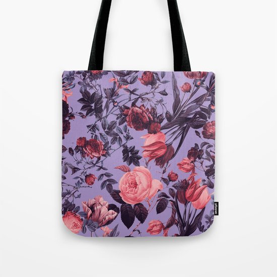 Romantic Floral Pattern Tote Bag