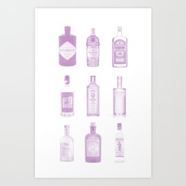 Gin Art Print