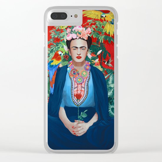 Frida Kahlo Clear iPhone Case