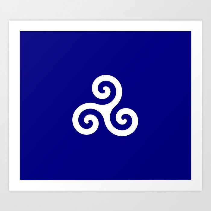 Triskele 13 -triskelion,triquètre,triscèle,spiral,celtic,Trisquelión,rotational Art Print