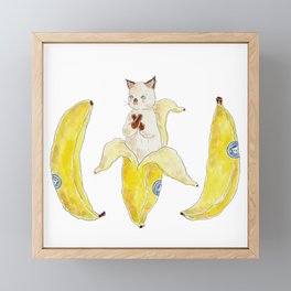 banana nyanco Framed Mini Art Print