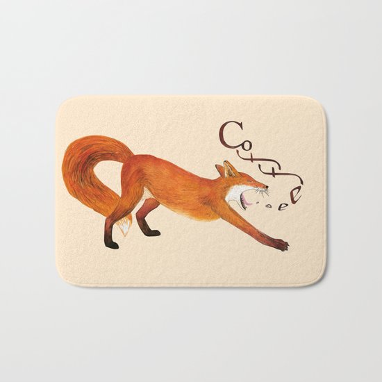 Coffee Fox Bath Mat