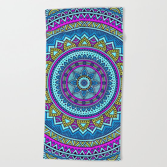 Hippie Mandala 20 Beach Towel