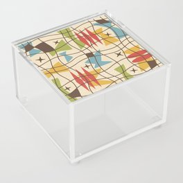 Mid Century Modern Googie Abstract Pattern 571 Acrylic Box