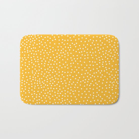 YELLOW DOTS Bath Mat