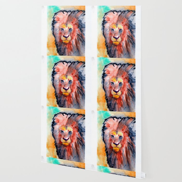 Colorful Lion Wallpaper By Mattglidewell Society6