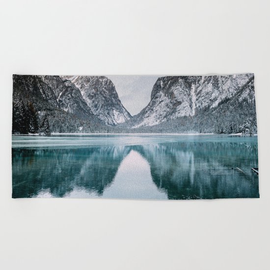 Toblacher See Beach Towel