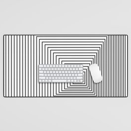 Minimal Lines Abstract Desk Mat