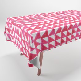 Triangle Bands in pink Tablecloth