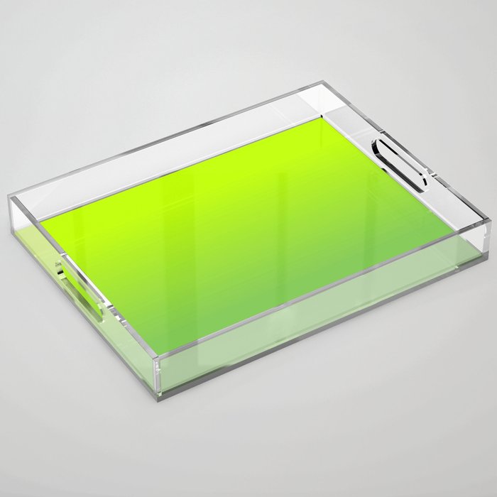 LIME GREEN OMBRE PATTERN Acrylic Tray