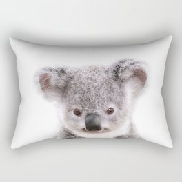 Baby Koala, Art for Kids, Nursery Art, Baby Animals Art Print By Synplus Rectangular Pillow