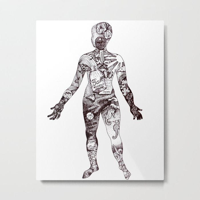 Cabinet of Curiosity Figure Collective Collection Metal Print