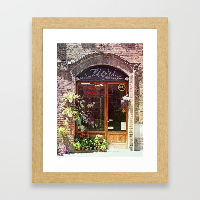 The Italian Flowershop Framed Art Print