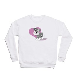 Miniature Schnauzer Puppy Dog Adorable Baby Love Crewneck Sweatshirt