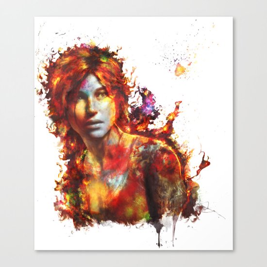 Lara Croft Canvas Print