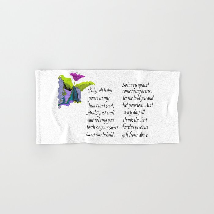 Baby Oh Baby Hand Bath Towel By Rita Planchon Society6