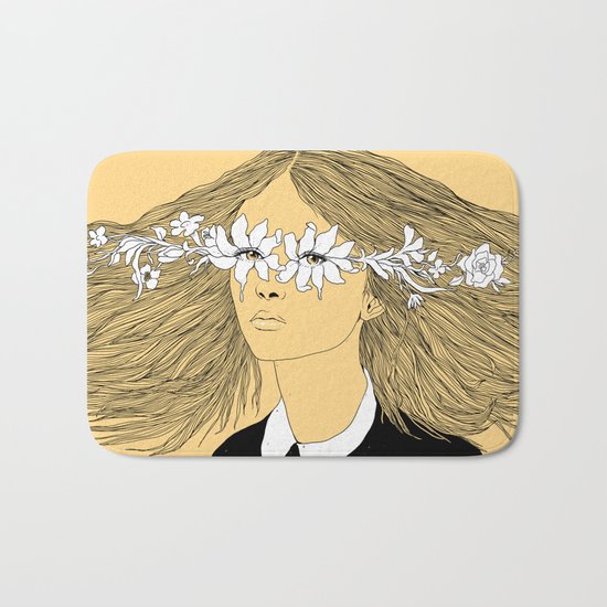Flowers in My Eyes (Life in a Glimpse) Bath Mat