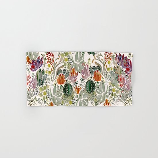 Succulents Hand & Bath Towel