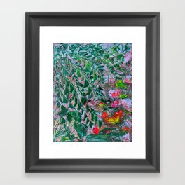 The Hanging Leaves Framed Art Print