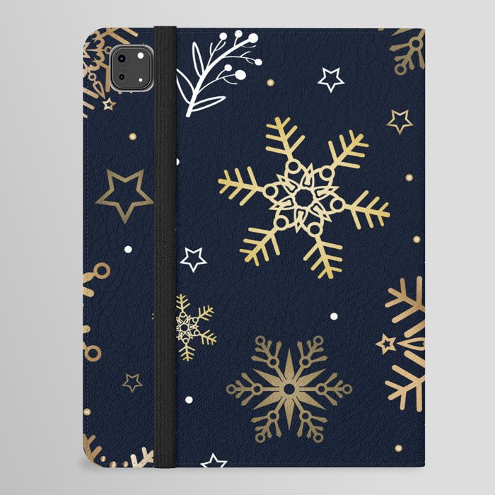 gollden snow flake iPad Folio Case
