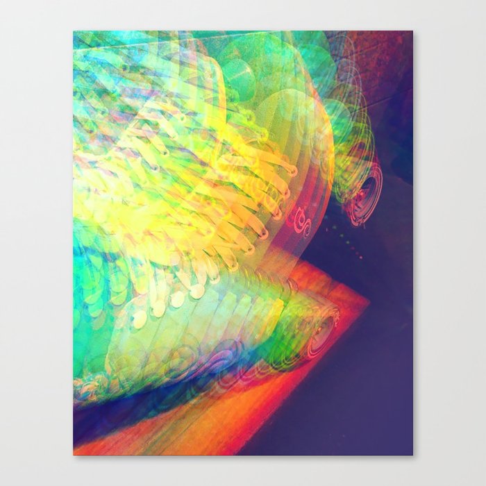 Rainbow Roller Disco Canvas Print