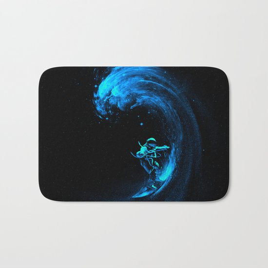 Space Surfing Bath Mat